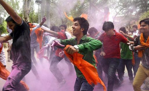 Celebration after our victory on FYUP at DU